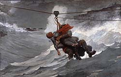 The Lifeline by Winslow Homer